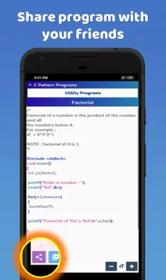 C Pattern Programs android App screenshot 2